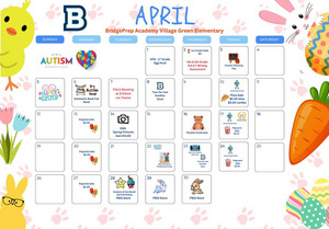 ✨April 2026 Activity Calendar ✨